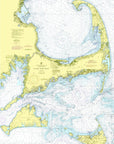 Cape Cod & The Islands (Nantuket & Martha's VIneyard) Vintage Nautical Chart Fabric Scroll - Maritime Tribes USAScroll