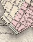 Charleston, SC Vintage 1886 Map Blanket - Maritime Tribes USABlanket