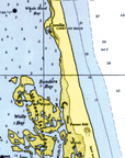 Corolla to Rodanthe (The Outerbanks), Vintage Chart Blanket - Maritime Tribes USABlanket