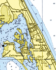 Corolla to Rodanthe (The Outerbanks), Vintage Chart Blanket - Maritime Tribes USABlanket