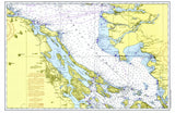 Vancouver & Salt Spring Isl. Nautical Chart Placemats, set of 4