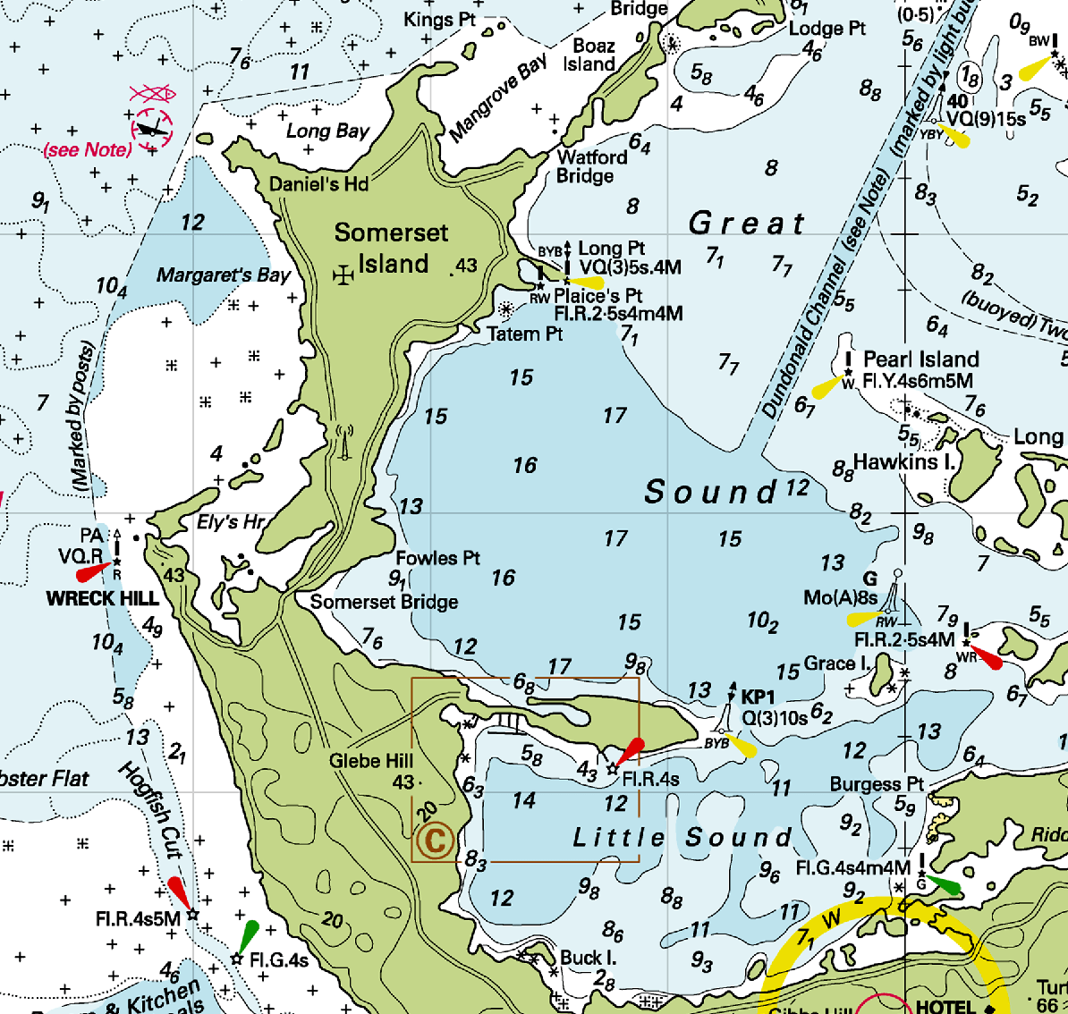 Imray's Bermuda Nautical Chart Scroll - My Signal Flags