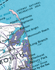 Jersey Shore Vintage Map Quick Dry Towel - My Signal FlagsTowel