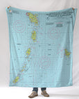 Martinique to Grenada Chart Blanket (St. Lucia, Barbados, Saint Vincent & the Grenadines) - Maritime Tribes USA