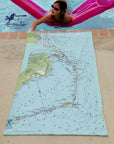 Outerbanks (Currituck to Ocracoke, OBX), NC Quick Dry Towel - My Signal FlagsTowel