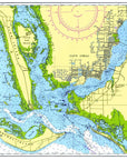 Sanibel to Cape Harbour Chart Placemat - My Signal FlagsLaminated Placemat