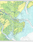 Savannah, GA & Wassaw Sound Nautical Chart Scroll - Maritime Tribes USAScroll