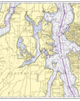 Seattle Area - Puget Sound Placemat - My Signal FlagsLaminated Placemat