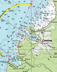 St Lucia, Caribbean, Nautical Chart Quick-Dry Towel - My Signal Flags