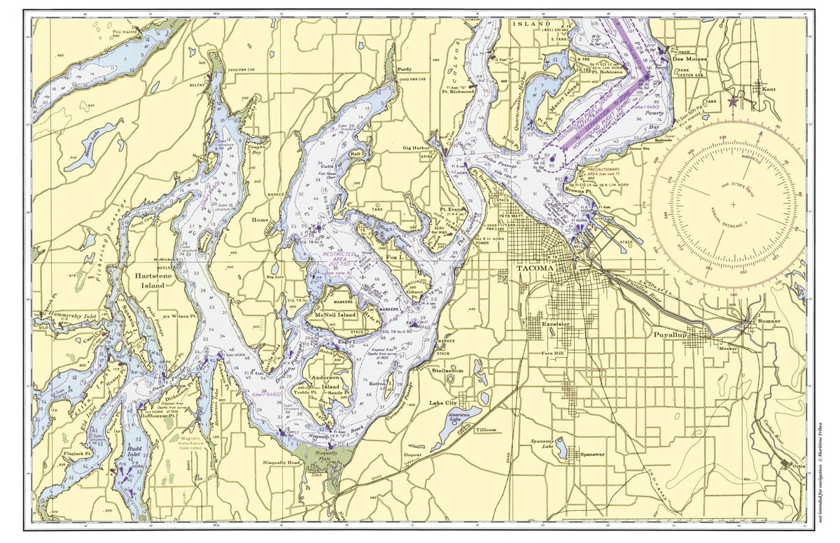 Tacoma Area - Puget Sound Placemat - My Signal FlagsLaminated Placemat