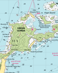 US Virgin Islands Imray Chart Blanket (St. Thomas & St. John, USVI) - Maritime Tribes USA