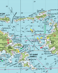 US Virgin Islands Laminated Placemat (St. Thomas & St. John, USVI Nautical Chart) - My Signal Flags