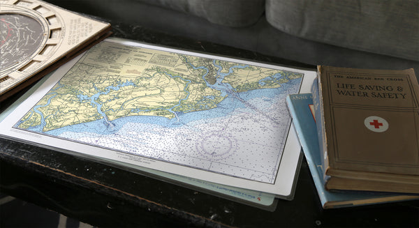 Charleston Chart Placemats, set of 4