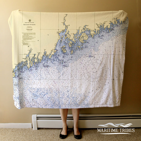 Coast of Maine, Bay of Fundy Chart, ME Nautical Chart Blanket