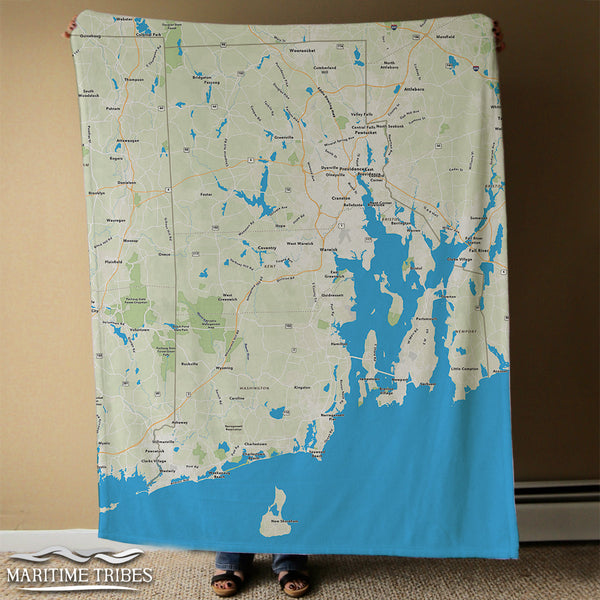 Rhode Island State Hometown Blanket