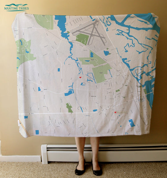 New Smyrna FL HT Map Blanket