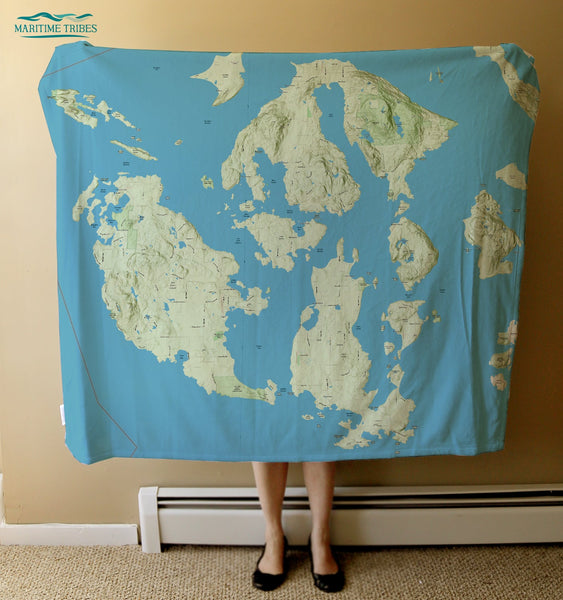 San Juan Islands, WA Charted Territory Blanket