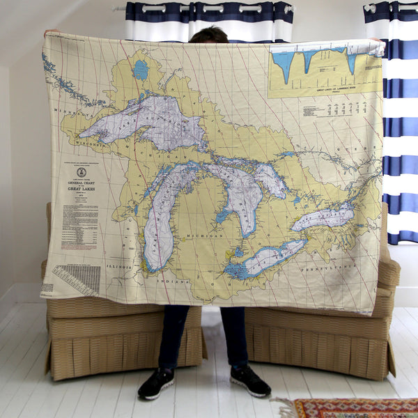 Great Lakes Chart, for theUSCG Blanket