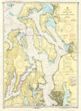 Admiralty Inlet and Puget Sound WA nautical chart Scroll