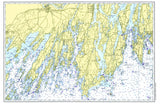 Harpswell / Bailey Island to Georgetown (including Bath), ME Nautical Chart Placemats, set of 4