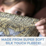 Fulks Run Antique Style Map Blanket
