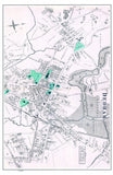 Dedham, MA Antique Map Placemats, set of 4
