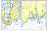 Sakonnet River Area1958 Chart - Muted Placemats, set of 4