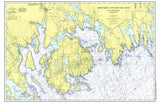 Frenchman & Blue Hill Bays, ME Nautical Chart Placemats, set of 4