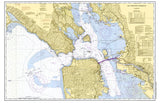 San Francisco Bay, CA Nautical Chart Placemats, set of 4