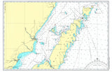 Door County Peninsula WI Nautical Chart Placemats, set of 4