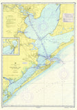 Galveston Bay Nautical Chart Scroll