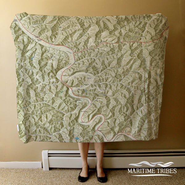 Pikeville KY Charted Territory Blanket