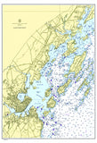 Casco Bay (Western Part), ME Nautical Chart Scroll