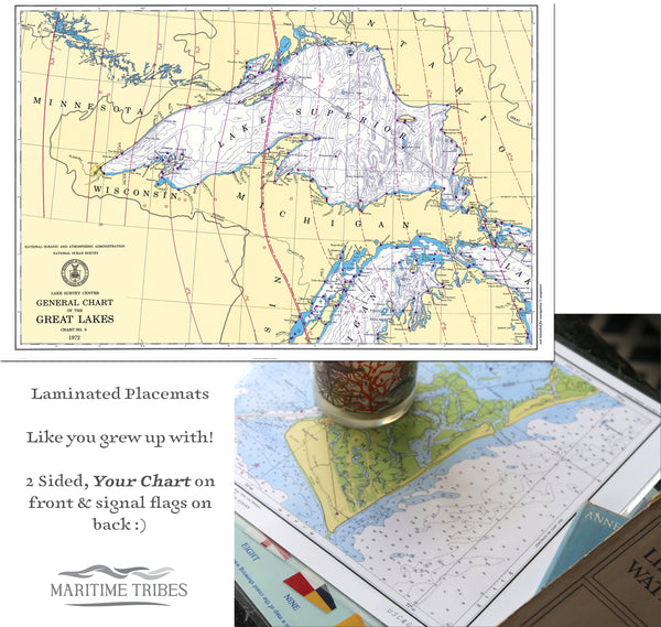 Lake Superior Placemats, set of 4