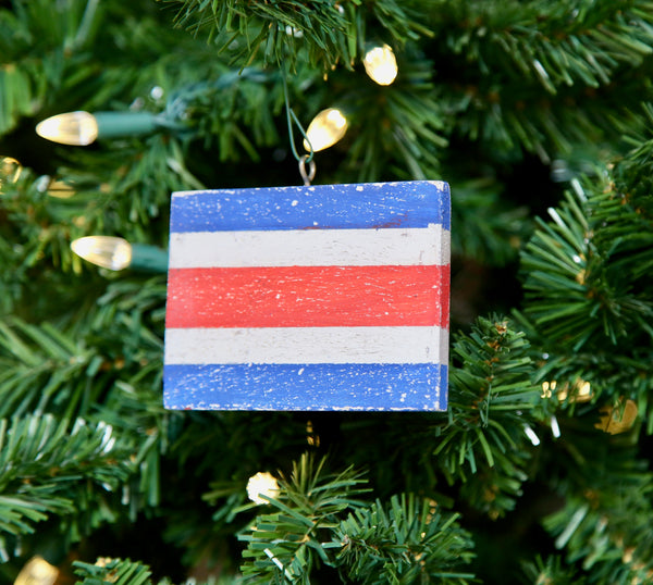 "C" Flag Vintage Ornament