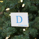 "D" Flag Vintage Ornament - mysignalflags