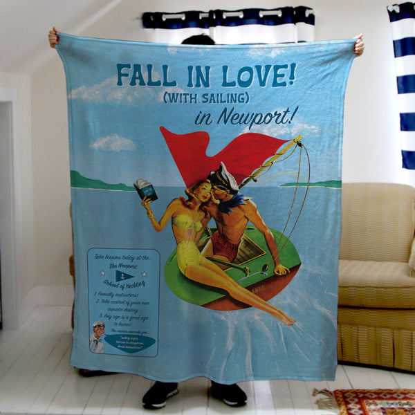 Fall in Love with Sailing Mama Blanket
