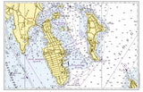 City Island, NY Nautical Chart Placemats, set of 4