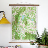 Lenox, MA Vintage Topo Map Scroll