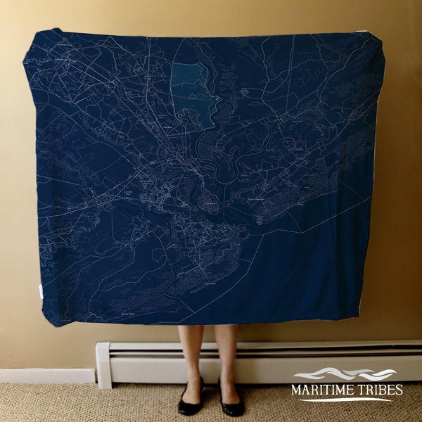 Charleston SC Blueprint Blanket