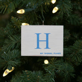 "H" Flag Vintage Ornament - mysignalflags