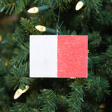 "H" Flag Vintage Ornament - mysignalflags