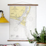 Southport, NC Vintage 1935 Chart Scroll