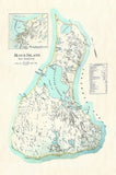 Block Island Antique New Shoreham Map Scroll