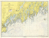 Monhegan Island to Cape Elizabeth, ME Nautical Chart Scroll