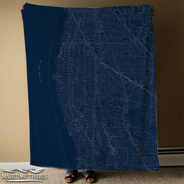 Lakewood Ohio Blueprint Blanket