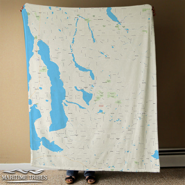 Chain O' Lakes National Hometown Map Blanket