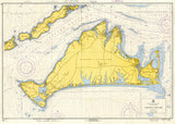 Martha's VIneyard, MA Nautical Chart Scroll