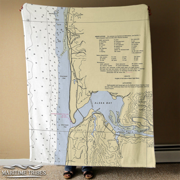 Waldport - Alsea River Oregon Nautical Chart - 2011 Blanket
