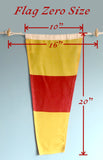 0 (Zero) Nautical Signal Flag